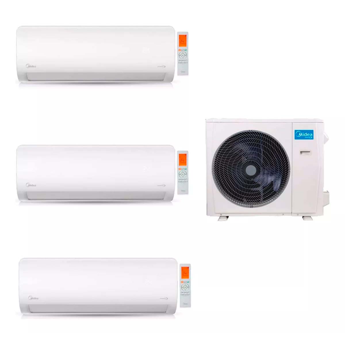 MIDEA AIRE MULTISPLIT INVERTER SMART PARED 2640F + 3520F X2