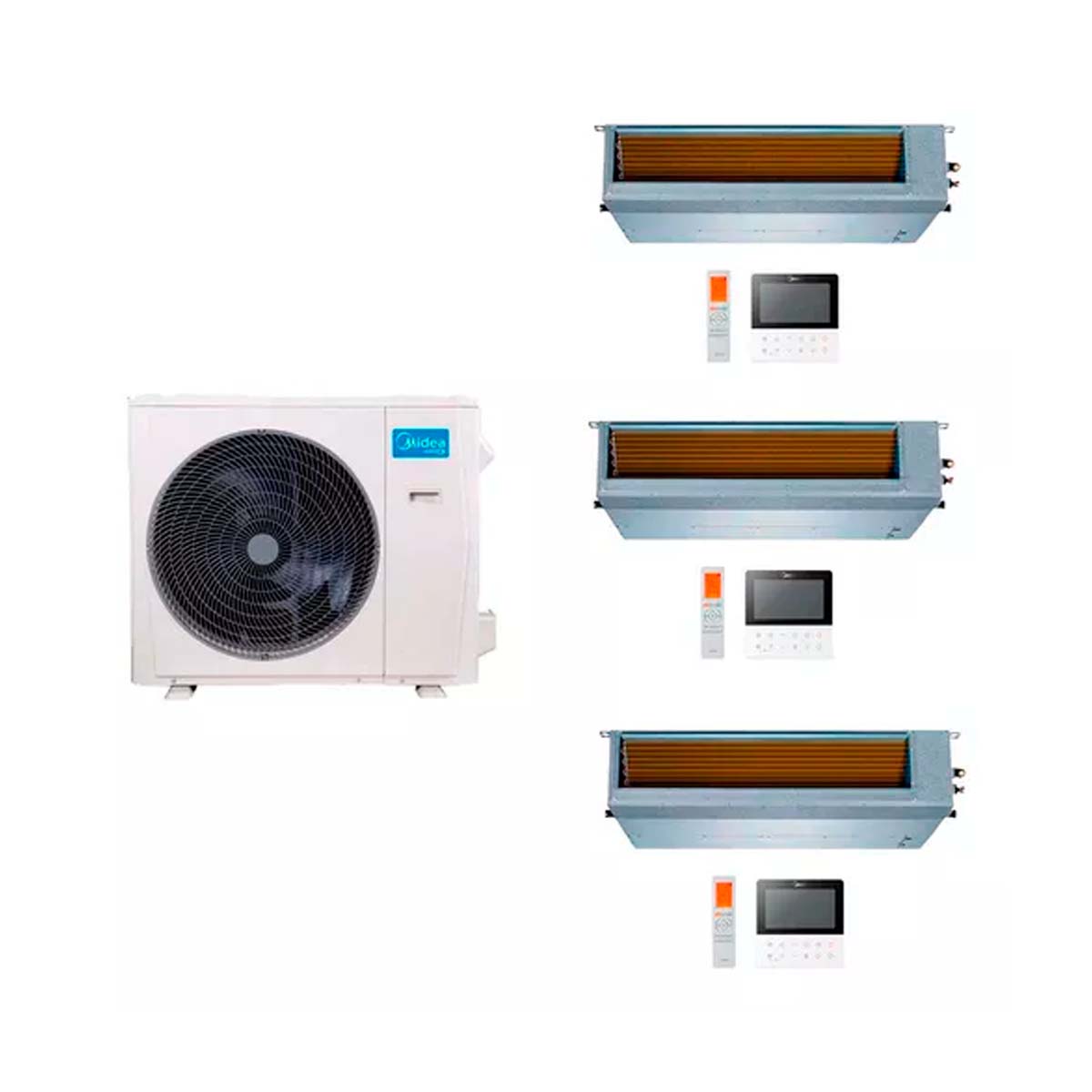 MIDEA AIRE MULTISPLIT INVERTER SMART DUCTADO  2640F X2+5280