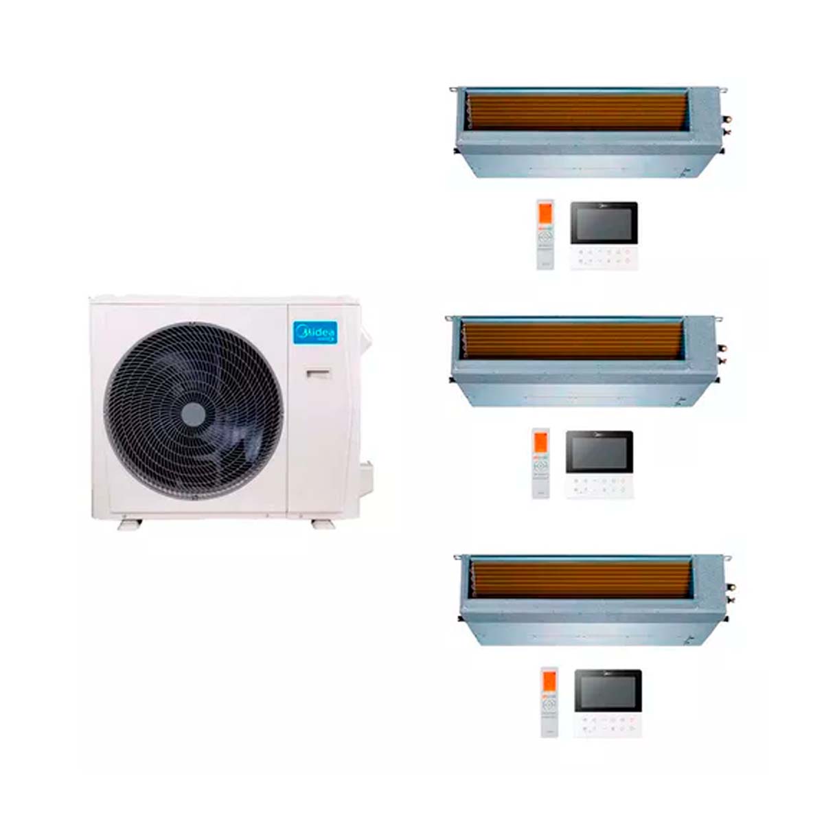 MIDEA AIRE MULTISPLIT INVERTER SMART DUCTADO  2640F X2+7030