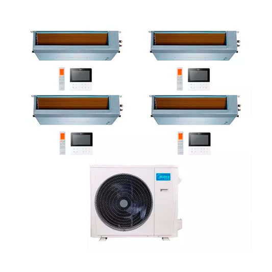 MIDEA AIRE MULTISPLIT INVERTER SMART DUCTADO 2640F X3 +7030F