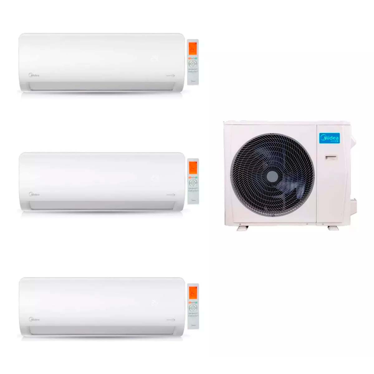 MIDEA AIRE MULTISPLIT INVERTER SMART PARED 2640F X2 + 3520F