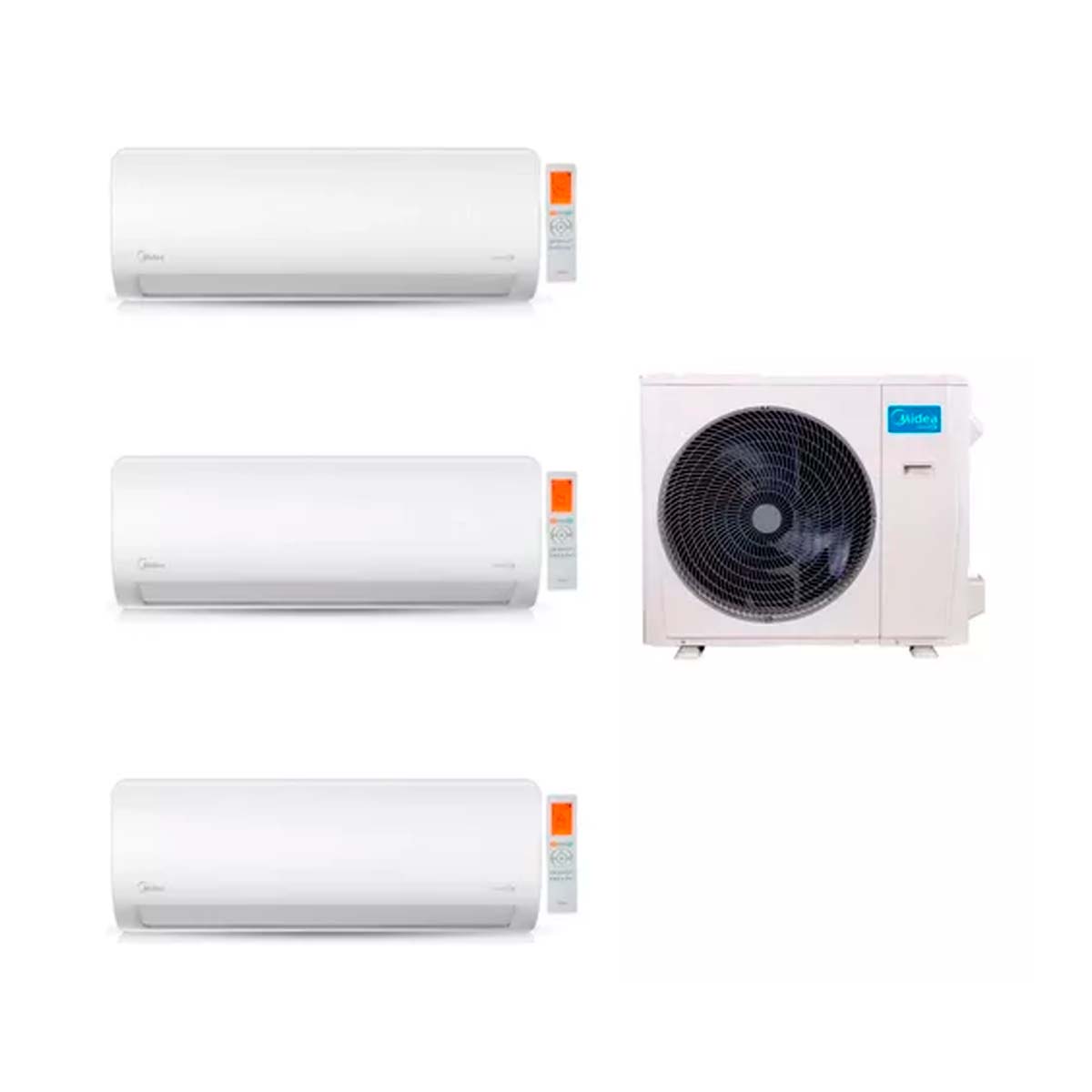 MIDEA AIRE MULTISPLIT INVERTER SMART PARED 2640F+3520F+6450