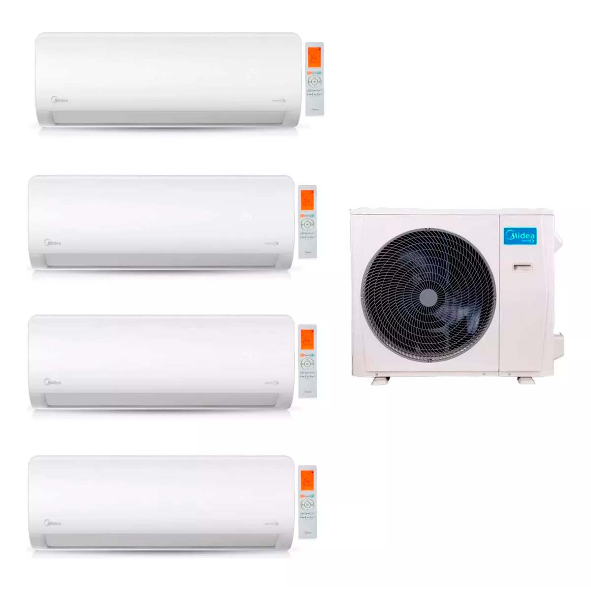 MIDEA AIRE MULTISPLIT INVERTER SMART PARED 2640F X4