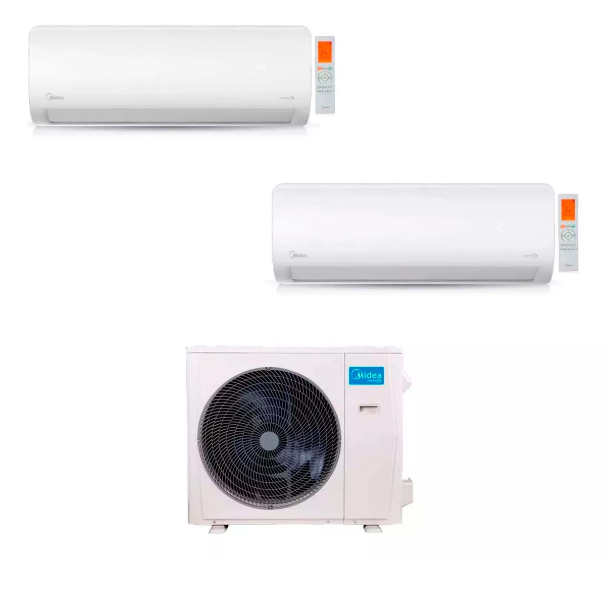 MIDEA AIRE MULTISPLIT INVERTER SMART PARED 3520F+5280F