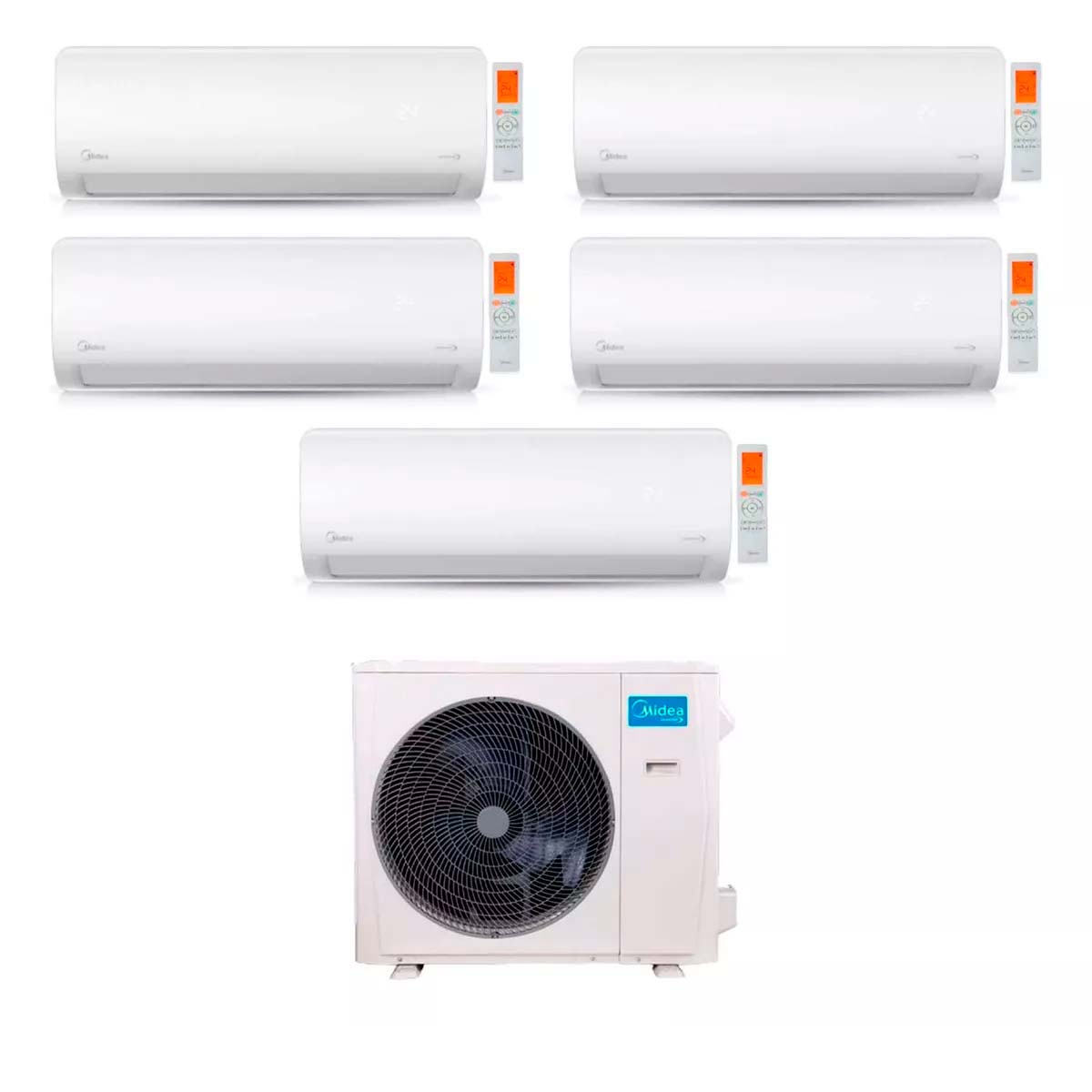 MIDEA AIRE MULTISPLIT INVERTER SMART PARED 2640F+3520F+6450