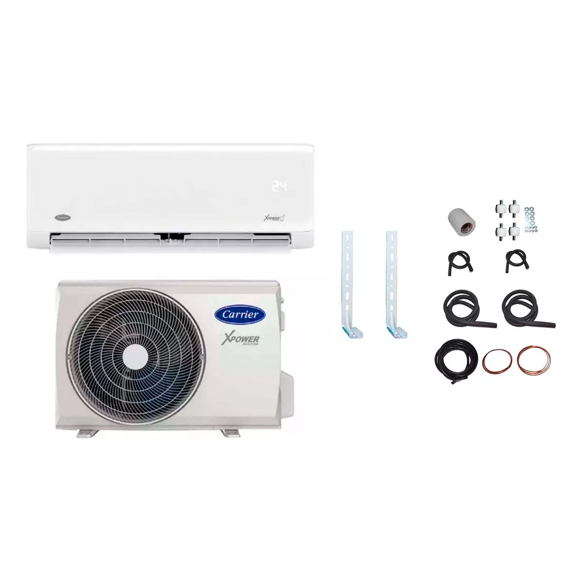 CARRIER INVERTER AIRE ACOND. 2356F + TOTALINE KIT 3MT KIT2F