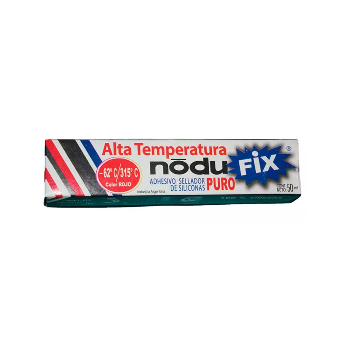 NODULOS ADHESIVO SELLADOR SILICONA NODUFIX X 50CC ALTA TEMP ROJO 32708